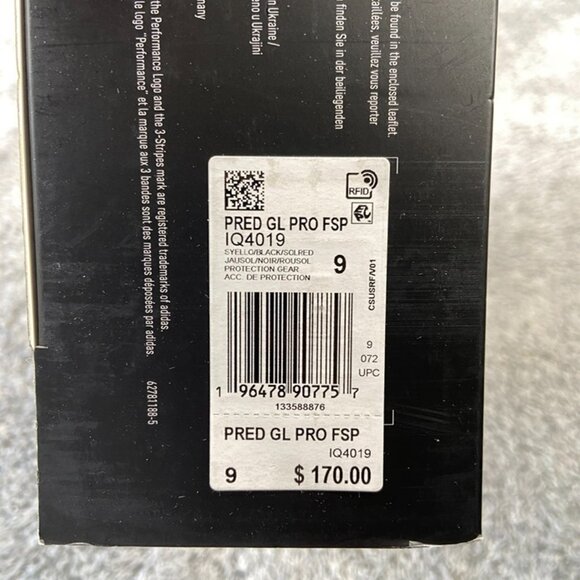Adidas Predator GL Pro Fingersave PROMO Goalkeeper Gloves Size 9 Adult IQ4019 - Picture 5 of 5